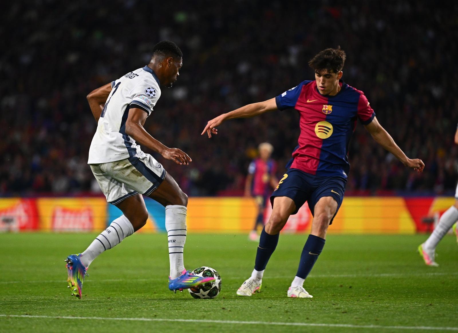 ⛳Chi tiết: Jamal Dumfries và Barca và Inter Milan kết thúc vòng đầu tiên bằng trận chiến bàn thắng