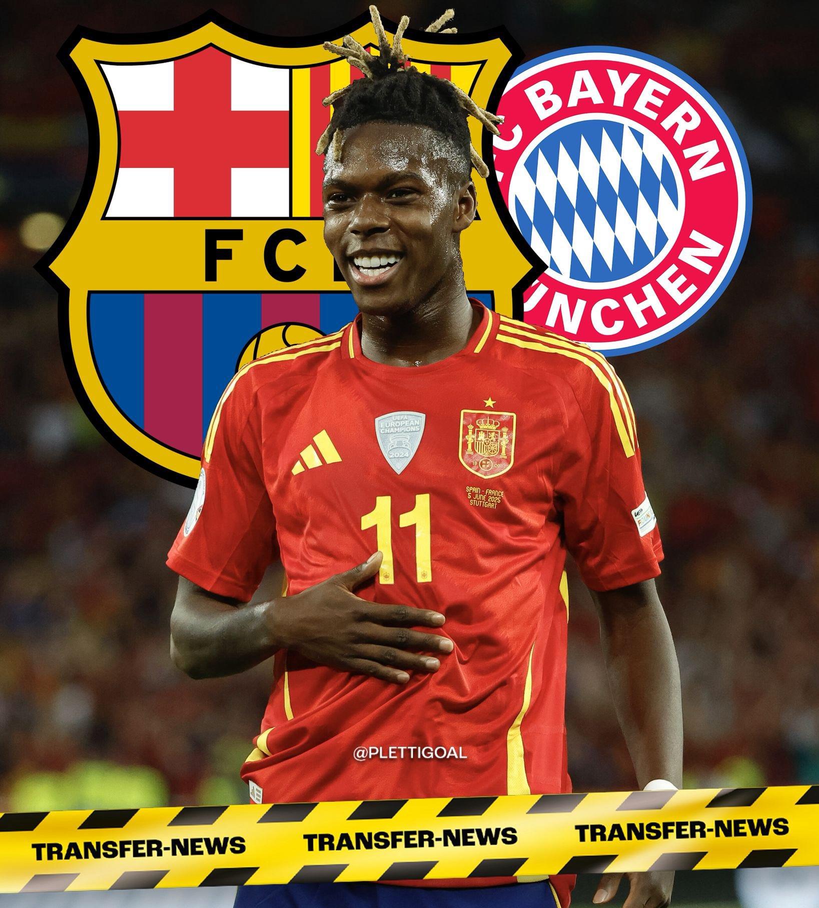 Sky: Bayern Munich vẫn chưa từ bỏ việc chiêu mộ Nico Williams, hy vọng thương vụ chuyển nhượng của Barcelona sẽ thất bại