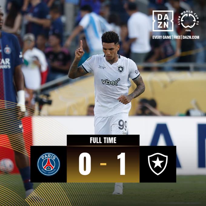 Bảng xếp hạng Bảng B Club World Cup: Botafogo dẫn đầu với hai chiến thắng, Paris và Atletico Madrid đều có 3 điểm